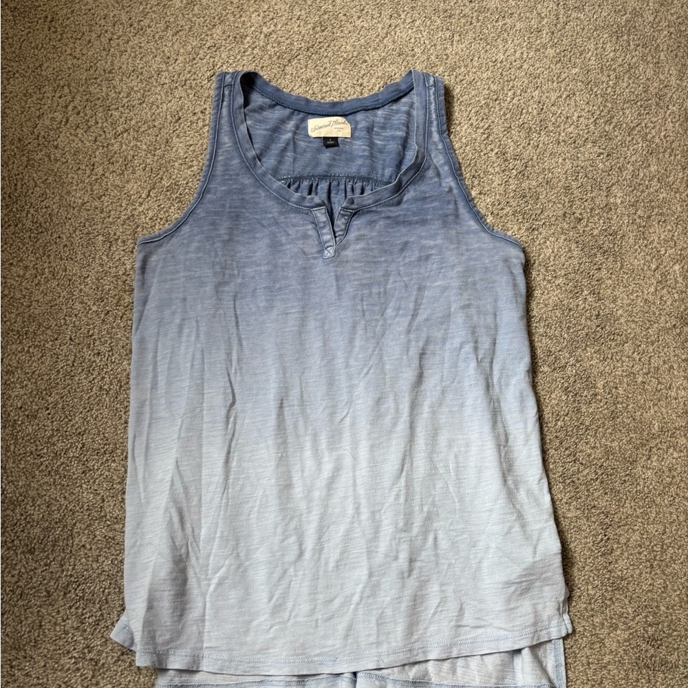 Universal Thread Blue and White Sleeveless Tank Top